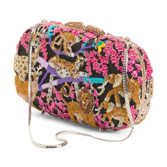 NATASHA Jungle Rhinestone Clutch - Picture 4 of 5
